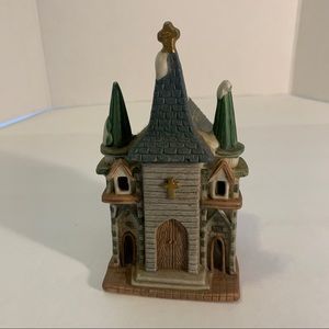 Snow Village Collection Church Tea Light Candle Holder